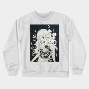 Girl Bone Flower Crewneck Sweatshirt